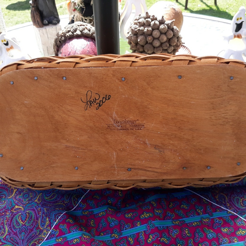 Red Tulip Longaburger Basket with Liner, Plastic P